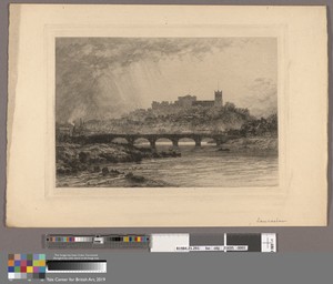 Lancaster by David Law, in Etching on medium, slightly textured, cream laid paper. Download this artwork as a high-resolution wallpaper for desktop, tablet, or 