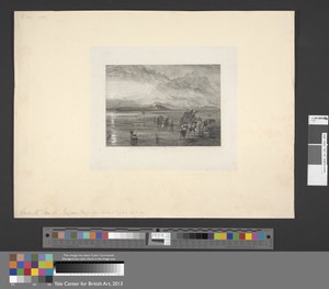 Lancaster Sands by Robert Brandard, in Etching and engraving with chine collé; engraver's proof on medium, slightly textured, beige wove paper. Download this ar — Robert Brandard Wallpaper