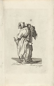 Landloopster by Pieter Kikkert, created 1798, in paper; etching. Download this artwork as a high-resolution wallpaper for desktop, tablet, or mobile. — Portrait Background