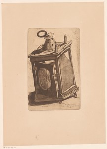 Lantaarn by Henri Charles Guérard, created 1876, in paper; etching; roulette; intaglio printmaking technique; aquatint. Download this artwork as a high-resoluti — Henri Charles Guérard Wallpaper