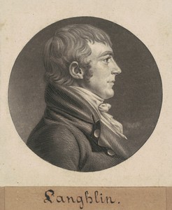 Laughlin by Charles B. J. Févret de Saint-Mémin, created 1806, in mezzotint and engraving in black on wove paper mounted to brown wove paper. Download this artw — Art Picture