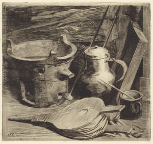 Le feu (Fire) by Jules-Ferdinand Jacquemart, created 1863, in etching and drypoint on cream laid paper. Download this artwork as a high-resolution wallpaper for — Jules-Ferdinand Jacquemart Wallpaper