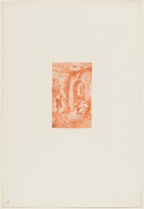 Le Patre by Félix Hilaire Buhot, created 1873, in etching and drypoint in red on wove paper. Download this artwork as a high-resolution wallpaper for desktop, t — Félix Hilaire Buhot Wallpaper