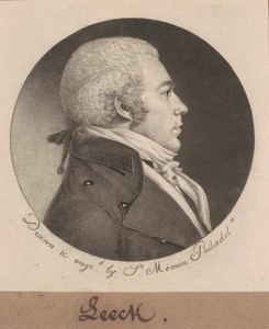 Leech by Charles B. J. Févret de Saint-Mémin, created 1798, in mezzotint and engraving in black on wove paper mounted to brown wove paper. Download this artwork