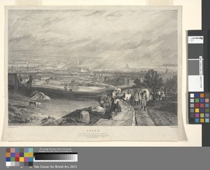 Leeds by James Duffield Harding, in Lithograph. Download this artwork as a high-resolution wallpaper for desktop, tablet, or mobile. — James Duffield Harding Wallpaper