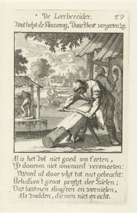 Leerlooier by Caspar Luyken, created 1694, in paper; etching. Download this artwork as a high-resolution wallpaper for desktop, tablet, or mobile. — Art Wallpaper