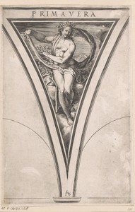 Lente by Cherubino Alberti, created 1563 - 1615, in paper; engraving. Download this artwork as a high-resolution wallpaper for desktop, tablet, or mobile. — Cherubino Alberti Wallpaper