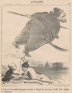 Les débats ... by Honoré Daumier, created 1853, in lithograph. Download this artwork as a high-resolution wallpaper for desktop, tablet, or mobile. — Honoré Daumier Wallpaper