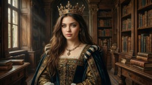Lorde gekrönt in einer luxuriösen Bibliothek, inspiriert von ihrem Song Royals.