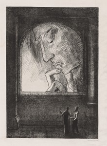 Light by Odilon Redon, created 1893, in lithograph on China paper laid down on wove paper. Download this artwork as a high-resolution wallpaper for desktop, tab — Odilon Redon Wallpaper
