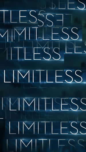 Neonljusande text som läser limitless, lagerdelad i en digital abstrakt bakgrund. — Untamed Bilder