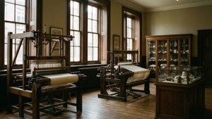 Interior elegan museum Irish Linen Centre di Lisburn