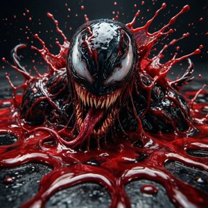 Carnage som en pøl af flydende symbiote