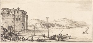 Loading Merchandise by Jacques Callot, created probably c. 1630, in etching on laid paper. Download this artwork as a high-resolution wallpaper for desktop, tab — Jacques Callot Wallpaper