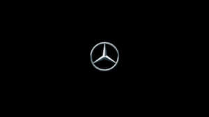 Logotipo da Mercedes-Benz em fundo preto — Fundo do logotipo Papéis de Parede