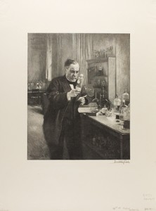 Louis Pasteur by Timothy Cole, created 1925, in Wood engraving on thin Japanese paper. Download this artwork as a high-resolution wallpaper for desktop, tablet, — Illustration Wallpaper