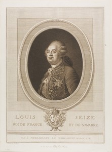 Louis Seize by Francesco Bartolozzi, created n.d., in Etching and engraving on paper. Download this artwork as a high-resolution wallpaper for desktop, tablet, — Illustration Wallpaper