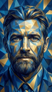 Kastil Dalton low poly geometris