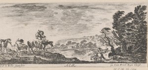 Lucht by Stefano della Bella, created 1620 - 1664, in paper; etching. Download this artwork as a high-resolution wallpaper for desktop, tablet, or mobile. — Stefano della Bella Wallpaper