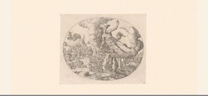 Lucht by Etienne Delaune, created 1573 - 1580, in paper; engraving. Download this artwork as a high-resolution wallpaper for desktop, tablet, or mobile. — Etienne Delaune Wallpaper