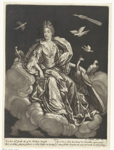 Lucht by Willem Schaak, created 1680 - 1734, in paper; engraving; mezzotint. Download this artwork as a high-resolution wallpaper for desktop, tablet, or mobile — Willem Schaak Wallpaper