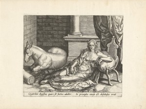Luiheid by Pieter Jalhea Furnius, created 1550 - 1625, in paper; engraving. Download this artwork as a high-resolution wallpaper for desktop, tablet, or mobile. — Pieter Jalhea Furnius Wallpaper