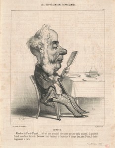 Luneau by Honoré Daumier, created 1849, in lithograph. Download this artwork as a high-resolution wallpaper for desktop, tablet, or mobile. — Honoré Daumier Wallpaper