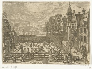 Maart by Pieter van der Borcht (I), created 1545 - 1608, in paper; etching. Download this artwork as a high-resolution wallpaper for desktop, tablet, or mobile. — Nature Wallpaper