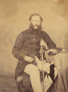 Major Desborough by Felice Beato, created 1858–1860. Download this artwork as a high-resolution wallpaper for desktop, tablet, or mobile. — Felice Beato Wallpaper