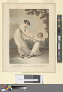 Mamma at Romps by Samuel Freeman, in Colored aqutatint and stipple engraving, with etching on moderately thick, slightly textured, cream wove paper. Download th — Samuel Freeman Wallpaper