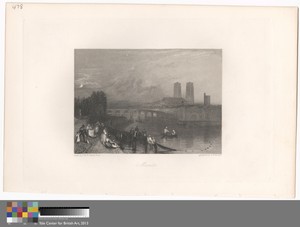 Mantes by William Radclyffe, in Etching and engraving on moderately thick, slightly textured, cream wove paper. Download this artwork as a high-resolution wallp — William Radclyffe Wallpaper