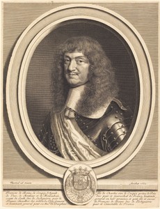 Marcechal de Cequi by Robert Nanteuil, created 1662, in engraving. Download this artwork as a high-resolution wallpaper for desktop, tablet, or mobile. — Robert Nanteuil Wallpaper