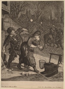 March by Cornelis Dusart, created probably 1680/1690, in mezzotint. Download this artwork as a high-resolution wallpaper for desktop, tablet, or mobile. — Cornelis Dusart Wallpaper