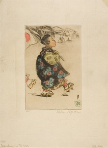 Marching as to War by Helen Hyde, created 1904, in Color etching on paper. Download this artwork as a high-resolution wallpaper for desktop, tablet, or mobile. — Illustration Background