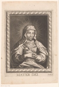 Maria by Pierre Landry, created 1640 - 1701, in paper; engraving. Download this artwork as a high-resolution wallpaper for desktop, tablet, or mobile. — Pierre Landry Wallpaper