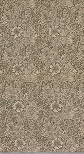 Marigold by William Morris, created 20th century, in plain weave cotton, printed. Download this artwork as a high-resolution wallpaper for desktop, tablet, or m — William Morris Wallpaper
