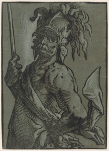 Mars by Hendrick Goltzius, created c. 1588, in Woodcut in black, heightened with white gouache, on blue paper. Download this artwork as a high-resolution wallpa — Illustration Background