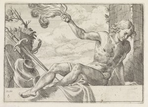 Mars by Odoardo Fialetti, created 1583 - 1638, in paper; etching. Download this artwork as a high-resolution wallpaper for desktop, tablet, or mobile.