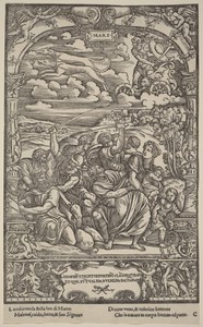 Mars by Gabriele Giolito de' Ferrara, created 1534, in woodcut. Download this artwork as a high-resolution wallpaper for desktop, tablet, or mobile. — Gabriele Giolito de' Ferrara Wallpaper