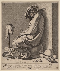 Mars Sleeping by Jacques de Gheyn (III), created c. 1618, in etching on laid paper. Download this artwork as a high-resolution wallpaper for desktop, tablet, or — Jacques de Gheyn (III) Wallpaper