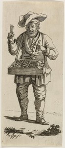 Marskramer by Pieter de Goeje, created 1789 - 1859, in paper; etching; aquatint. Download this artwork as a high-resolution wallpaper for desktop, tablet, or mo — Pieter de Goeje Wallpaper