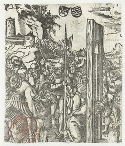Marteldood van Matteüs by Lucas Cranach (I), created 1482 - 1553, in paper; houtsnede. Download this artwork as a high-resolution wallpaper for desktop, tablet, — Lucas Cranach (I) Wallpaper