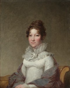 Mary Campbell Stuart by Gilbert Stuart, created c. 1815, in oil on wood. Download this artwork as a high-resolution wallpaper for desktop, tablet, or mobile.