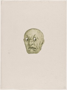 Masque by Henri Charles Guérard, created 1895, in etching in green on japan paper. Download this artwork as a high-resolution wallpaper for desktop, tablet, or — Henri Charles Guérard Wallpaper