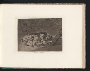 Massagraf by Francisco de Goya, created 1810 - 1820, in paper; etching; aquatint. Download this artwork as a high-resolution wallpaper for desktop, tablet, or m — Art Picture
