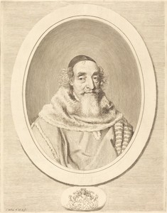 Mathieu Mole by Claude Mellan, created in or after 1656, in engraving on laid paper. Download this artwork as a high-resolution wallpaper for desktop, tablet, o