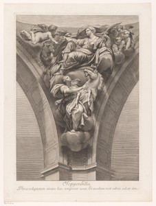 Matigheid by Jakob Frey (I), created 1721 - 1725, in paper; etching; engraving. Download this artwork as a high-resolution wallpaper for desktop, tablet, or mob — Jakob Frey (I) Wallpaper