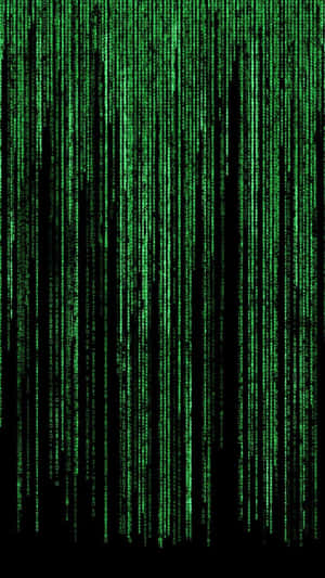 Green digital code falling like rain against a black background. — Matrix Code Wallpaper