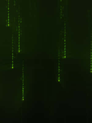 Green digital code falling in a dark matrix style background — Matrix Code Wallpaper