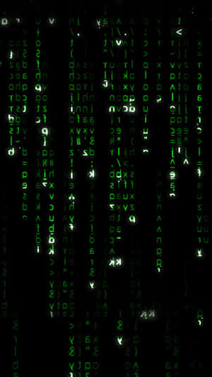 Green digital code falling down a black screen like in The Matrix. — Matrix Code Wallpaper